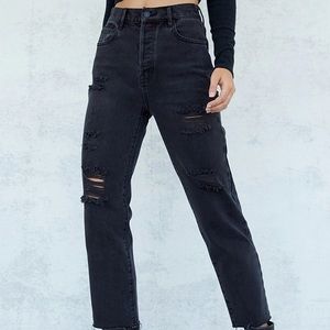 Pacsun black high rise straight leg jeans